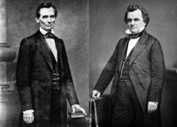 Image of Lincoln-Douglas debates begin